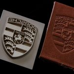 Lederstempel Porschewappen