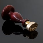 Ovalsiegel Mahagonioptik