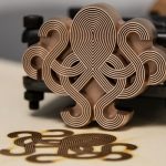 Brennstempel Kontur freigefräst